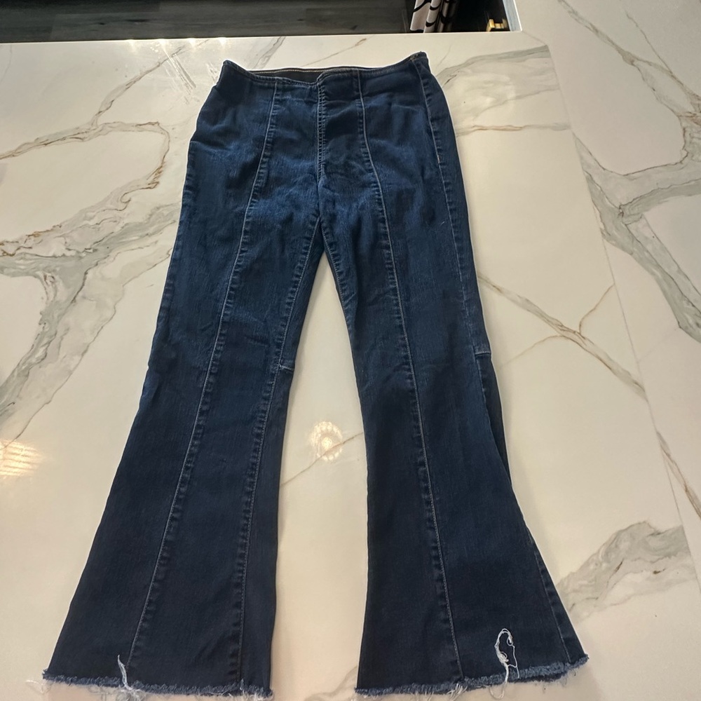 INC International Concepts Dark Blue Flare Jeans